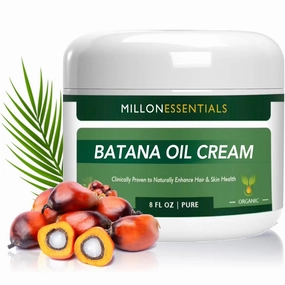 Dr Sebi Premium Organic Batana Oil Cream for Hair Growth & Skin Wellness – Nourishing & Moisturizing Treatment from Honduras – Promotes Natural Shine for Men & Women Against Hair Loss 8oz