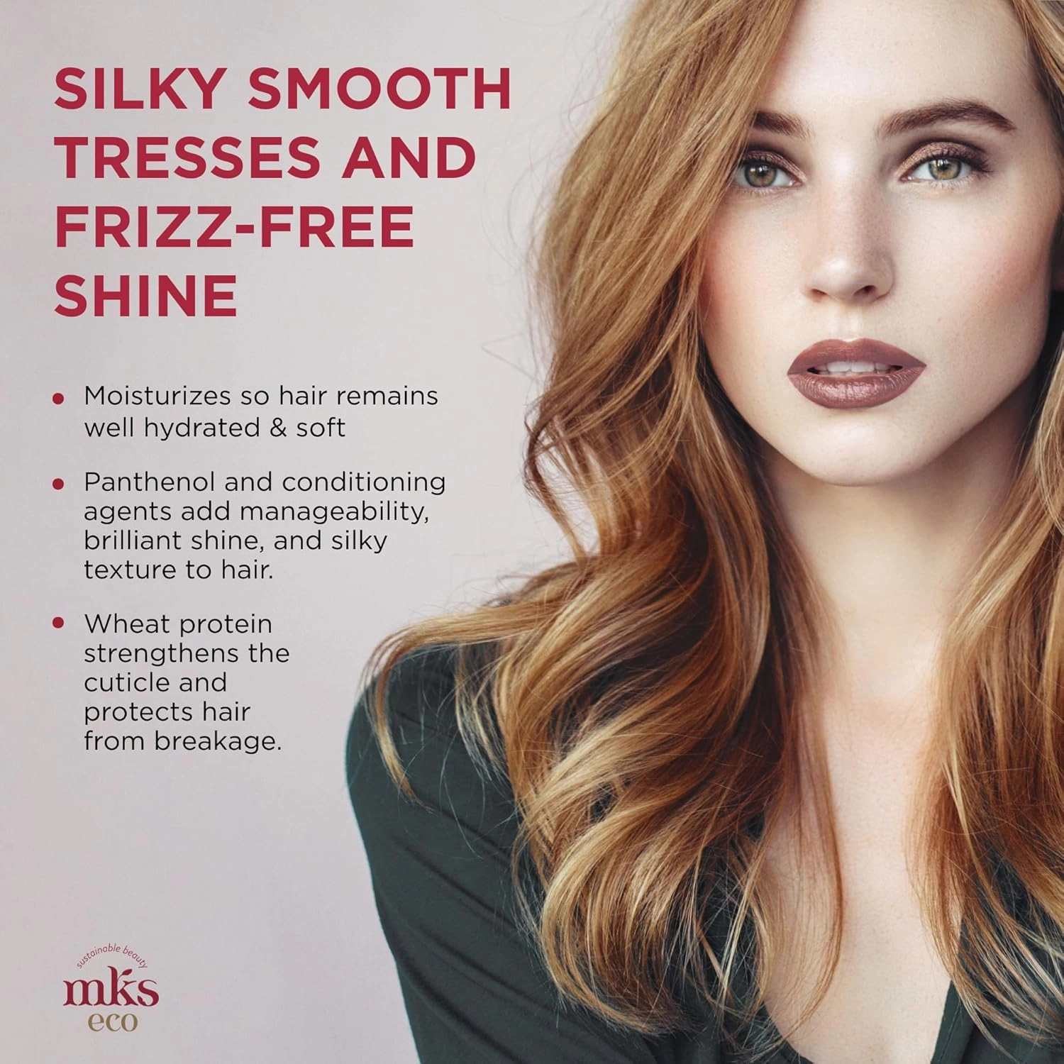 Earthly Body MKS eco Hydrate Conditioner - Nourish & Moisturize Hair, Protect Against Breakage - Moroccan Argan Oil, Hemp Seed Oil - Vegan, Cruelty Free