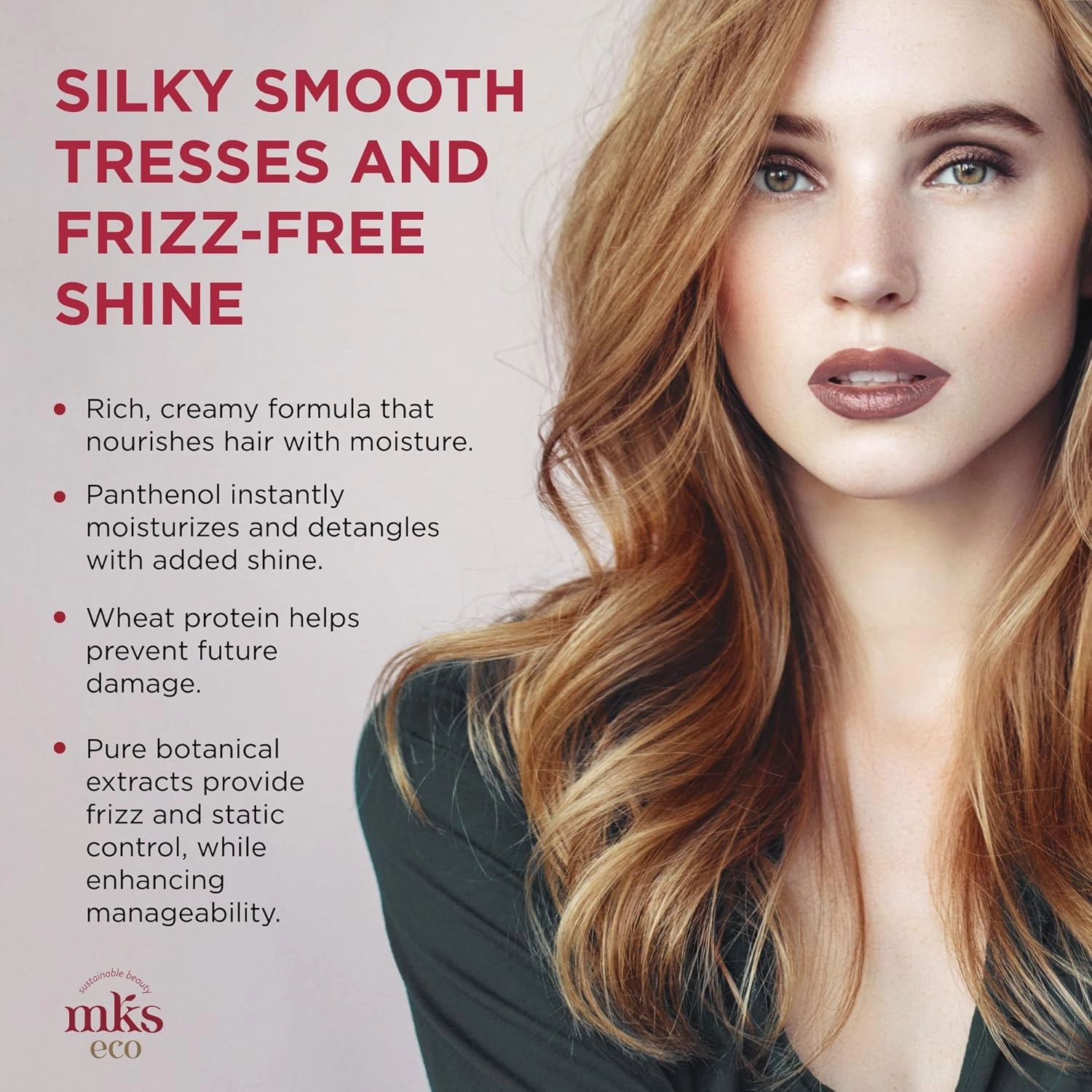 Earthly Body MKS eco Hydrate Conditioner - Nourish & Moisturize Hair, Protect Against Breakage - Moroccan Argan Oil, Hemp Seed Oil - Vegan, Cruelty Free
