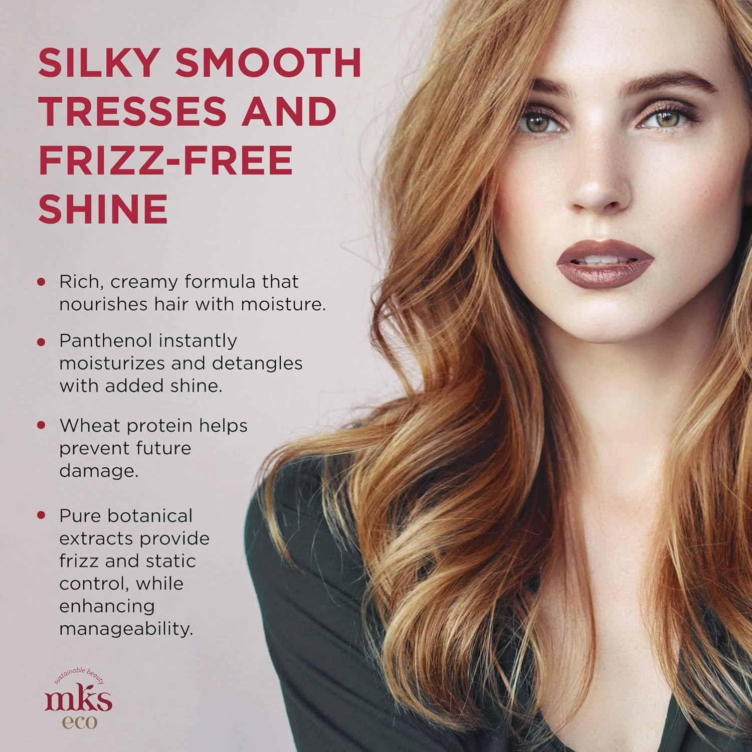 Earthly Body MKS eco Hydrate Conditioner - Nourish & Moisturize Hair, Protect Against Breakage - Moroccan Argan Oil, Hemp Seed Oil - Vegan, Cruelty Free