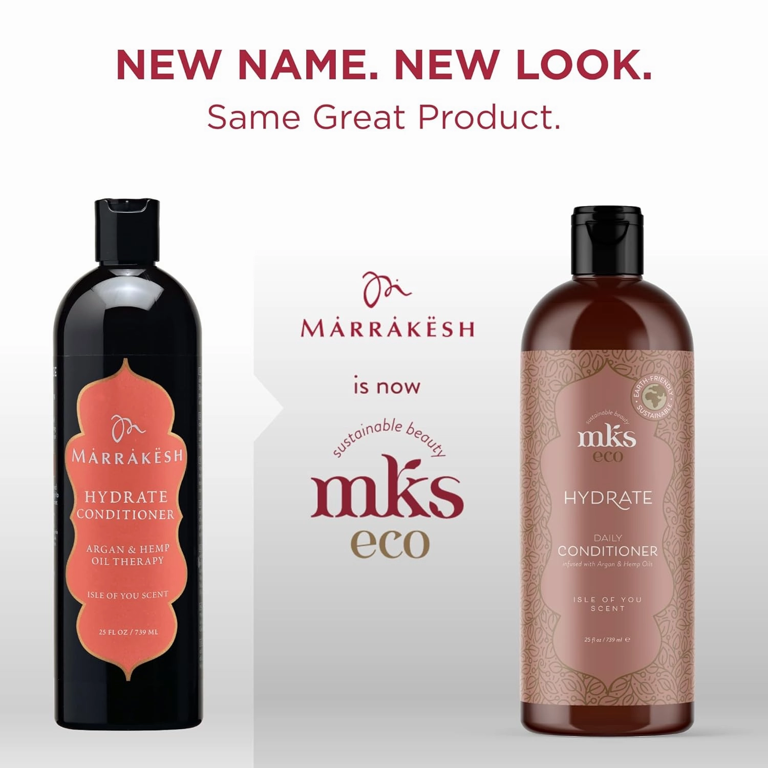 Earthly Body MKS eco Hydrate Conditioner - Nourish & Moisturize Hair, Protect Against Breakage - Moroccan Argan Oil, Hemp Seed Oil - Vegan, Cruelty Free