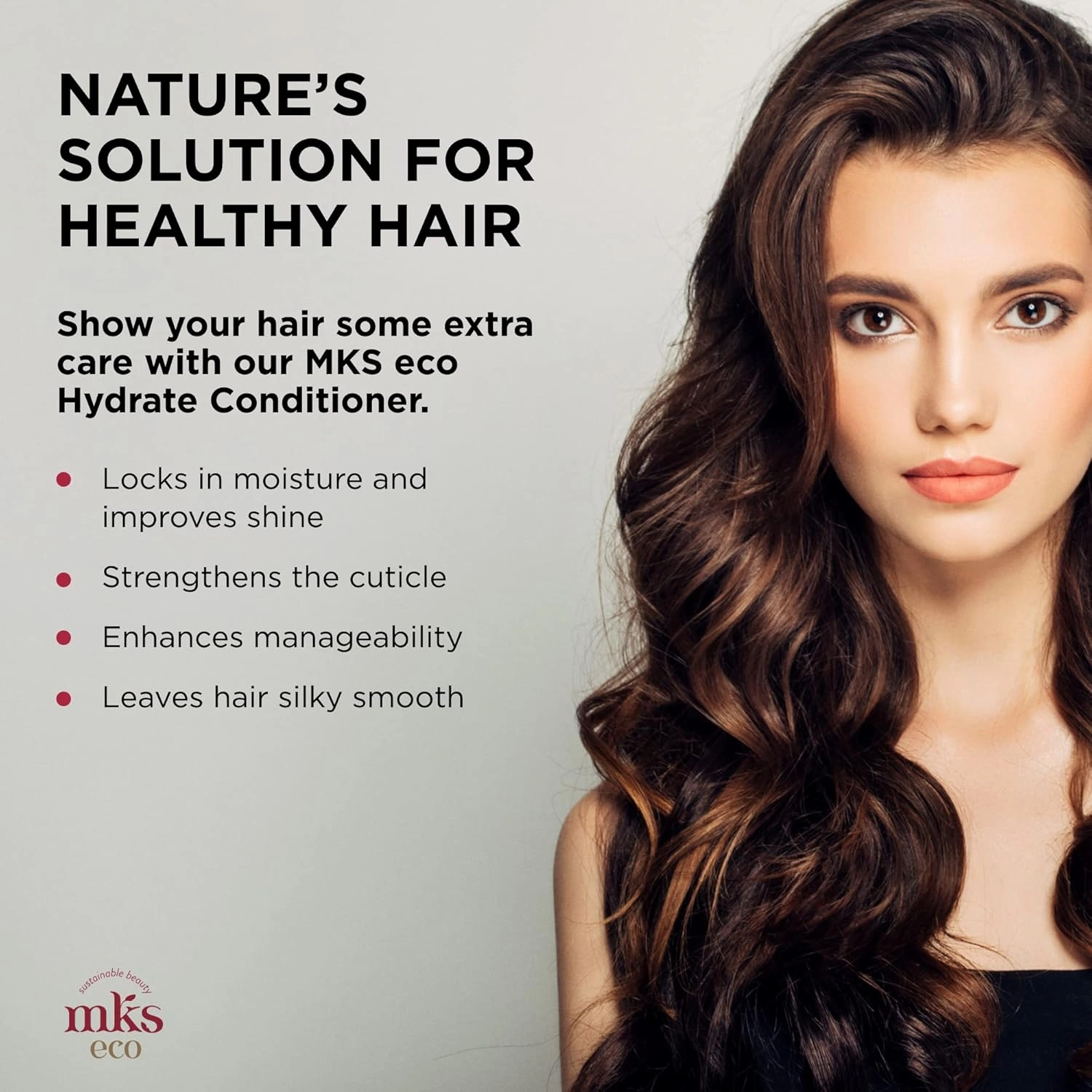 Earthly Body MKS eco Hydrate Conditioner - Nourish & Moisturize Hair, Protect Against Breakage - Moroccan Argan Oil, Hemp Seed Oil - Vegan, Cruelty Free