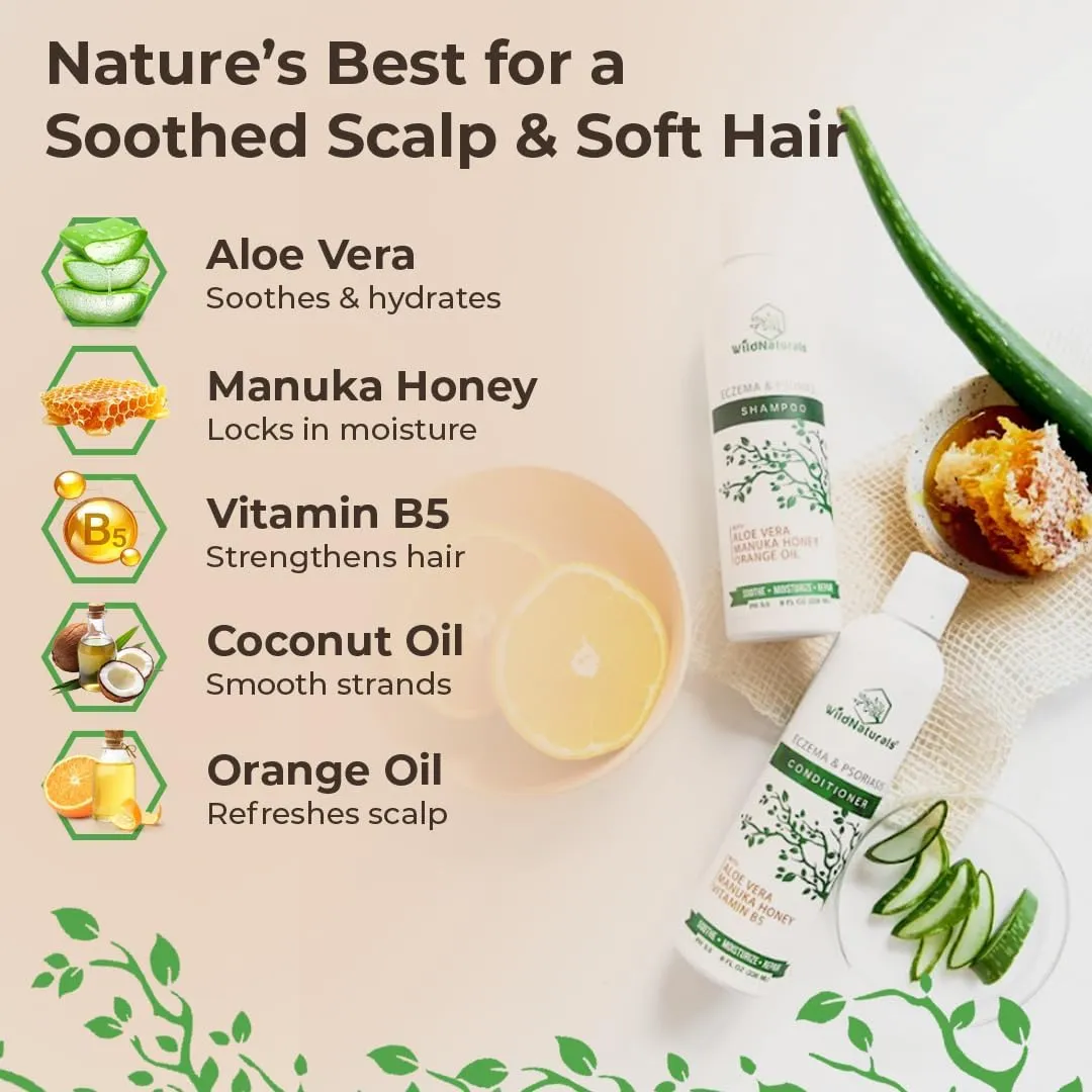 Eczema Psoriasis Conditioner and Dry Scalp Treatment - Anti Dandruff Hair Conditioner for Damaged Dry Hair - Scalp Psoriasis - Deep Conditioner for Seborrheic Dermatitis Scalp - Dry Scalp Conditioner