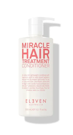 ELEVEN AUSTRALIA Miracle Hair Treatment Conditioner Infused With Hyaluronic Acid to Help Boost Hydration, Reduce Frizz & Prevent Split Ends