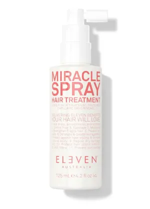ELEVEN AUSTRALIA Miracle Spray Hair Treatment Leave-In Conditioner for Hydration, Frizz Control, Heat Protection & Strength – Lightweight, Nourishing Formula for All Hair Types - 4.2 Fl Oz