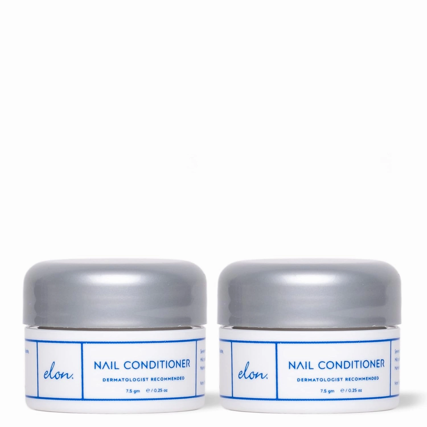 Elon Lanolin-Rich Nail Strengthener,Conditions Nails & Protects Cuticles, Recommended by Dermatologists & Podiatrists 2 Pack (7.5g jar)