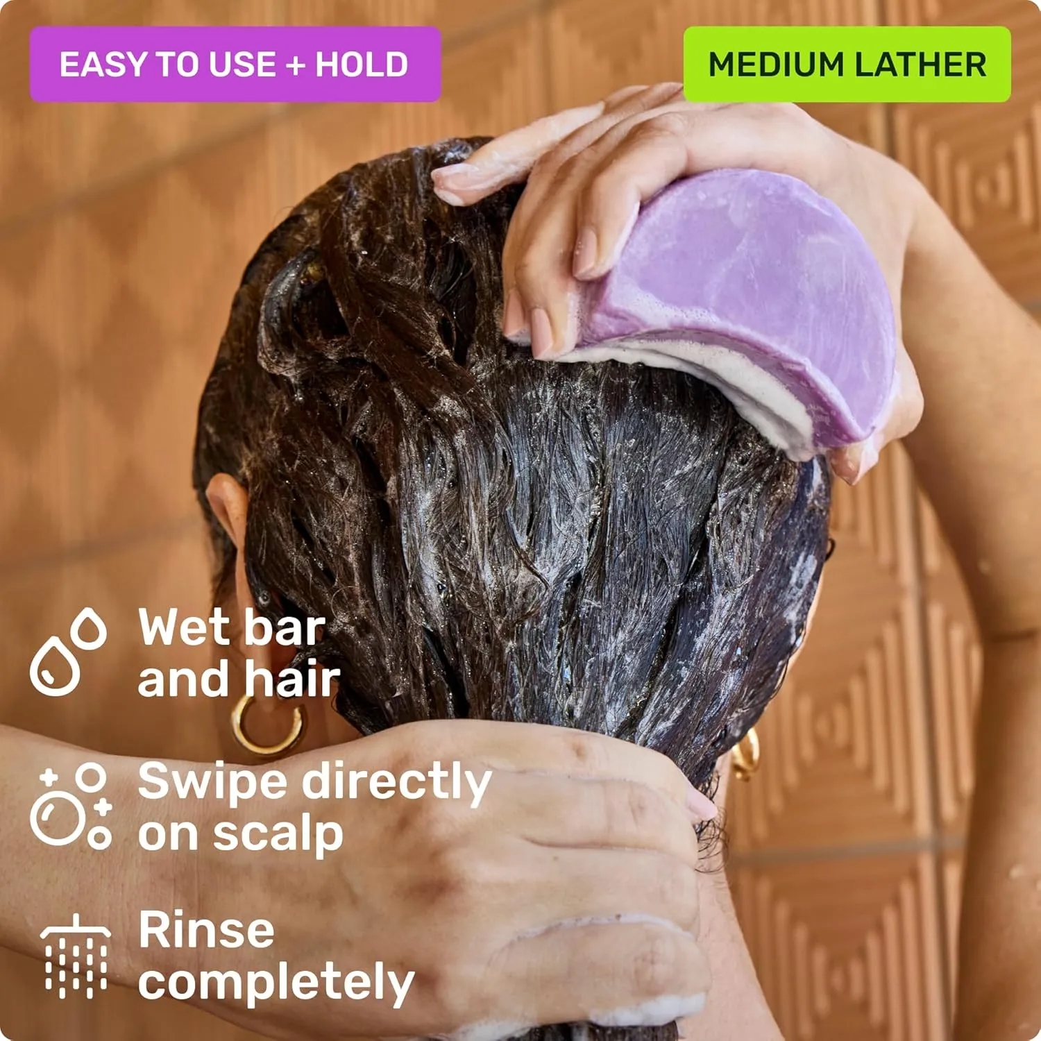 Ethique Smoothing Shampoo Bar for frizzy hair with Coconut Butter - Plastic-Free, Cruelty-Free, Vegan, 3.88 oz - Formerly Frizz Wrangler