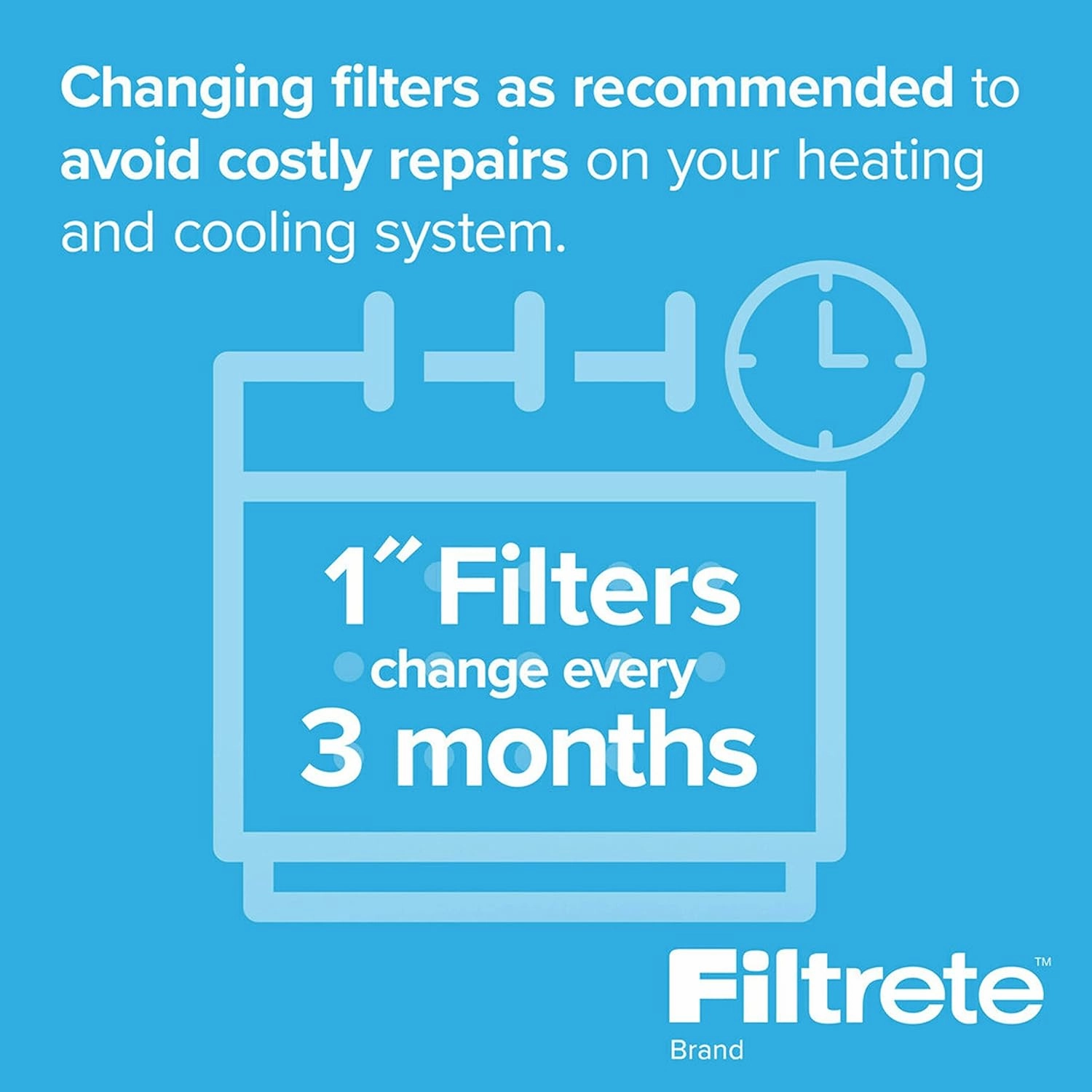 Filtrete 14x20x1 Air Filter, MPR 600, MERV 7, Clean Living Dust Reduction 3-Month Pleated 1-Inch Air Filters, 6 Filters