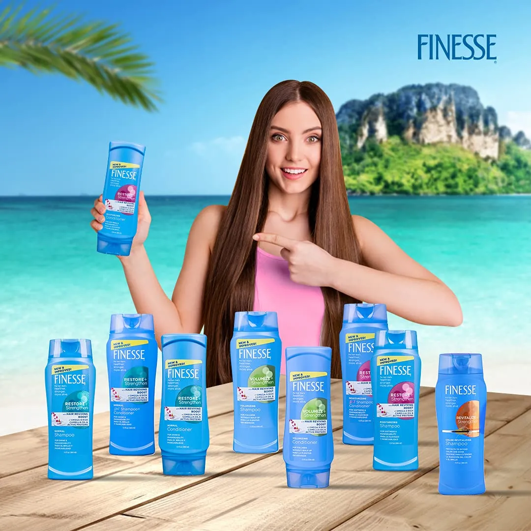 Finesse Restore   Strengthen, Moisturizing Conditioner 13 oz (Pack of 6)