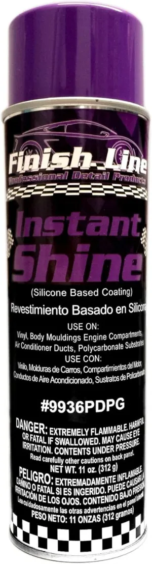 Finish Line Instant Shine - Silicone Based Coating - For Cars or Home