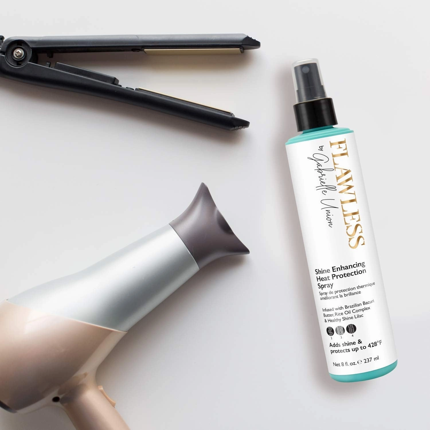 Flawless by Gabrielle Union Twist Out Gift Bundle - Hydrating Shampoo, Deep Conditioning Mask, Leave-in Conditioner, Defining Curl Cream, and Heat Protectant Spray