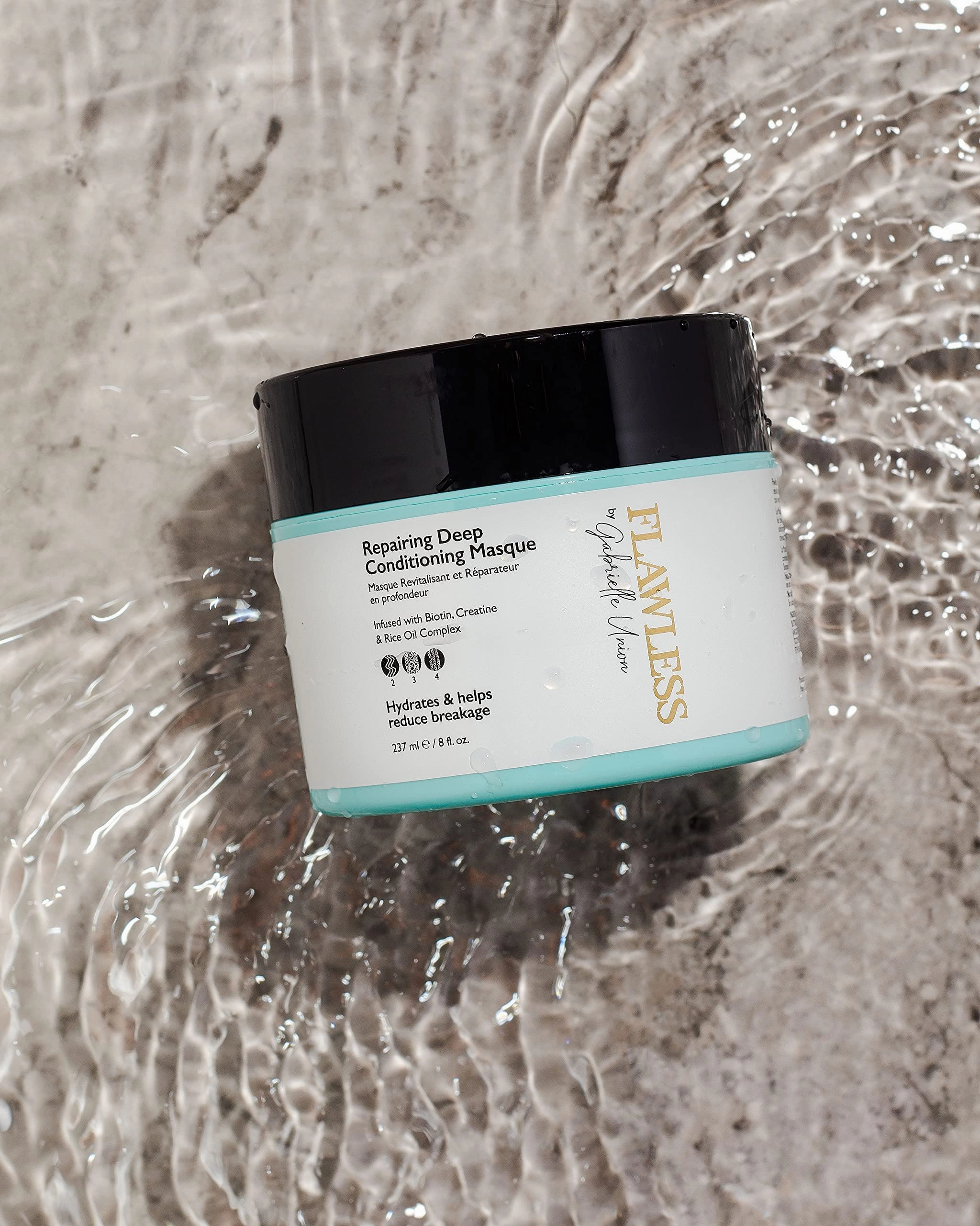 Flawless by Gabrielle Union Twist Out Gift Bundle - Hydrating Shampoo, Deep Conditioning Mask, Leave-in Conditioner, Defining Curl Cream, and Heat Protectant Spray