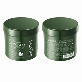 For SADOER Avocado Nourishing Hair Mask,Smooth and voluminous hairstyle,Moisturizing and soothing Hair Treatment Masks,Nourishes elastic hair,refreshes and softens hair 500g