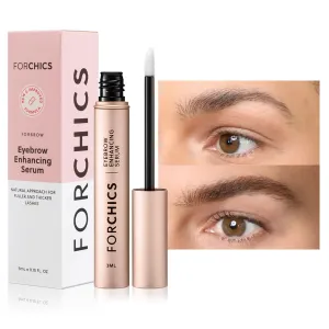 ForBrow Eyebrow Growth Serum For Thicker Brows - Natural & Organic Conditioner For Fuller and Thick Eyebrows | Vegan & Cruelty-Free Formula | New Innovative Peptides - [0.10 fl. oz/ 3ml]