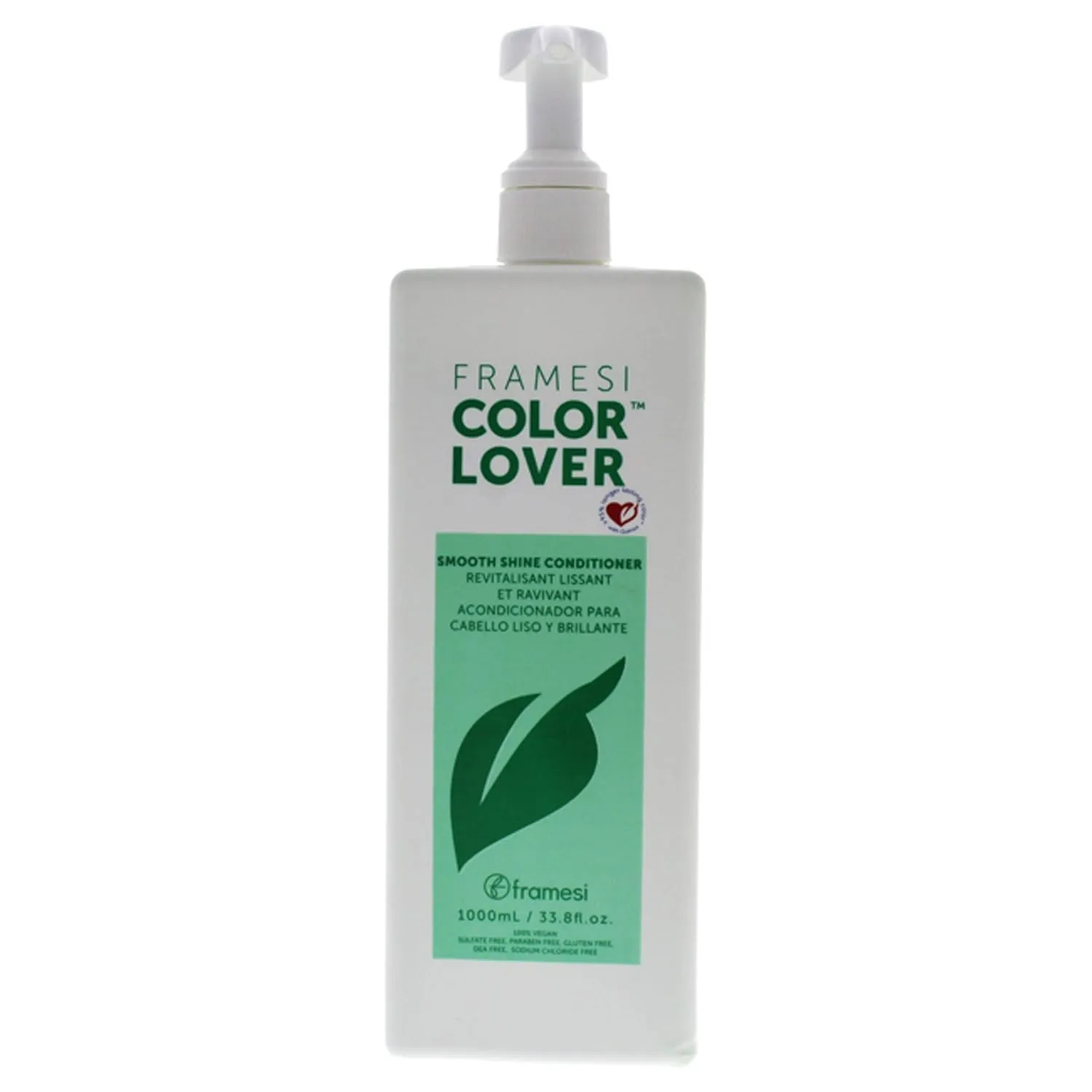 Framesi Color Lover Smooth Shine Conditioner, Sulfate Free Conditioner with Coconut Oil and Quinoa, Color Treated Hair