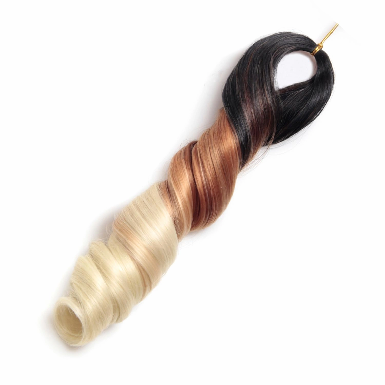 French Curl Braiding Hair 12Inch 8Packs French Curl Crochet Braids Short Curly Crochet Hair Bouncy Synthetic knotless Braiding Extensions(1B/30/613, 12inch)