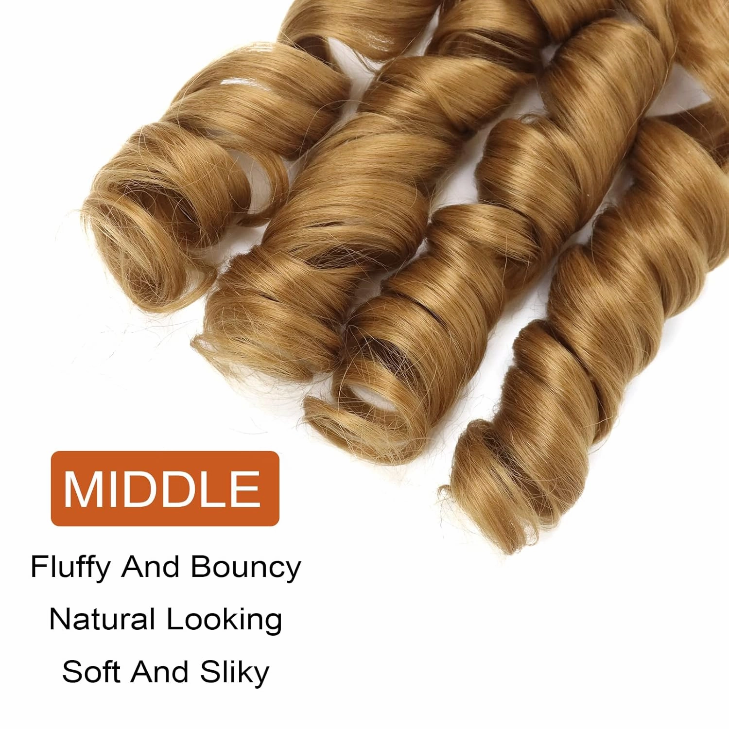 French Curly Braiding Hair Pre Stretched for Goddess Braids 14 Inch 8 Packs Spanish Braiding Hair Bouncy Braiding Hair French Curl Crochet Braids Blonde Braiding Hair Extensions(14 Inch/Pack of 8, 27)