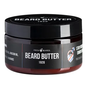 Fresh Beards Beard Butter - Classic Barbershop Sandalwood Scented Conditioner for Men - Anti-Itch Moisturizer and Softener for Healthy Beard Growth