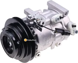 FridayParts DV9 1GRV 12V A/C Compressor TE16-0023A T5525-50814 T5525-50813 Compatible for Kioti Tractor
