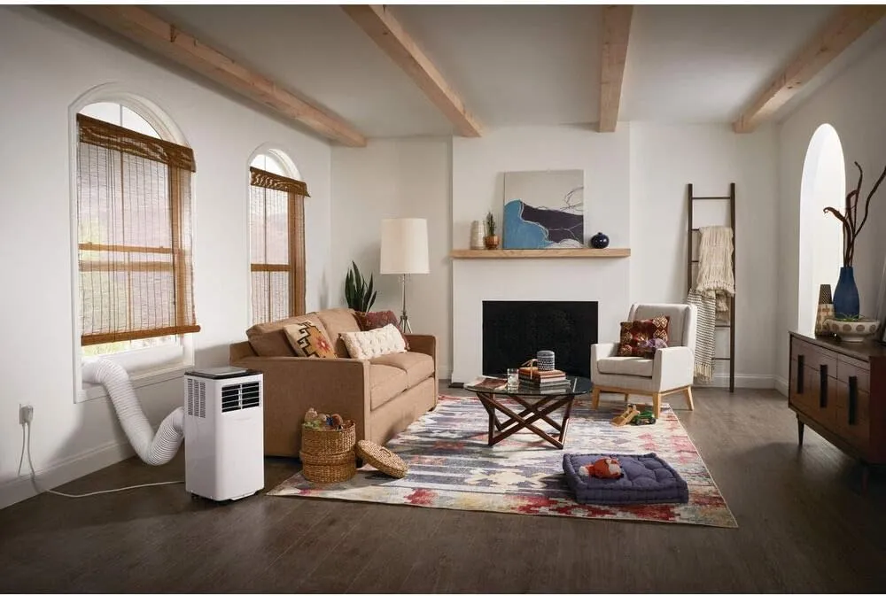 Frigidaire Portable Room Air Conditioner 8,000 BTU (ASHRAE) / 5,500 BTU (DOE), Cools Up to 350 Sq. Ft., Quiet Operation, Dehumidifying Dry Mode, White