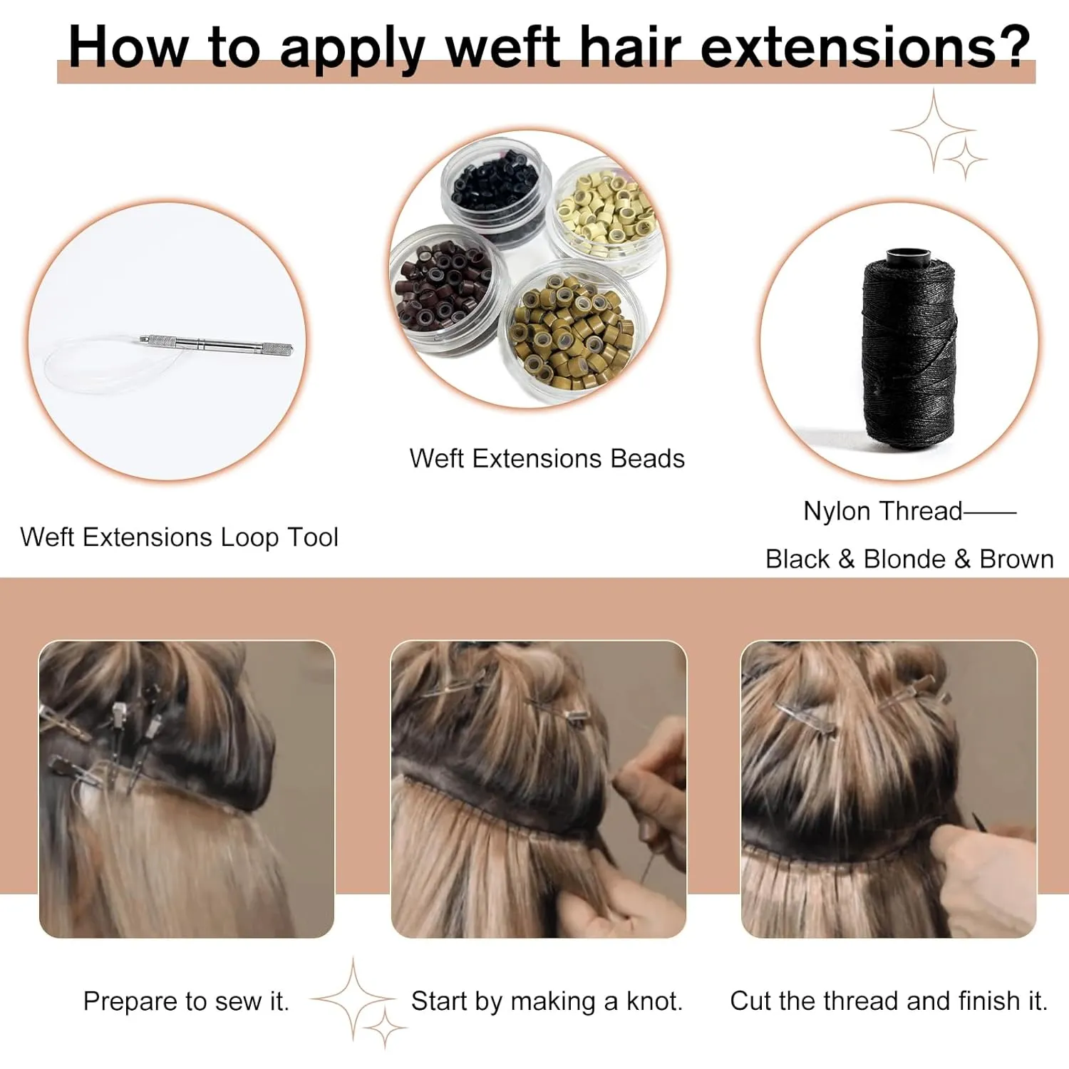 Full Shine Genius Weft Hair Extensions Real Human Hair Hand Tied Hair Extensions Remy Hair Color Medium Brown To Honey Blonde Highlight Medium Brown Human Hair Weft Sew In Hair Extensions 60G 20 Inch