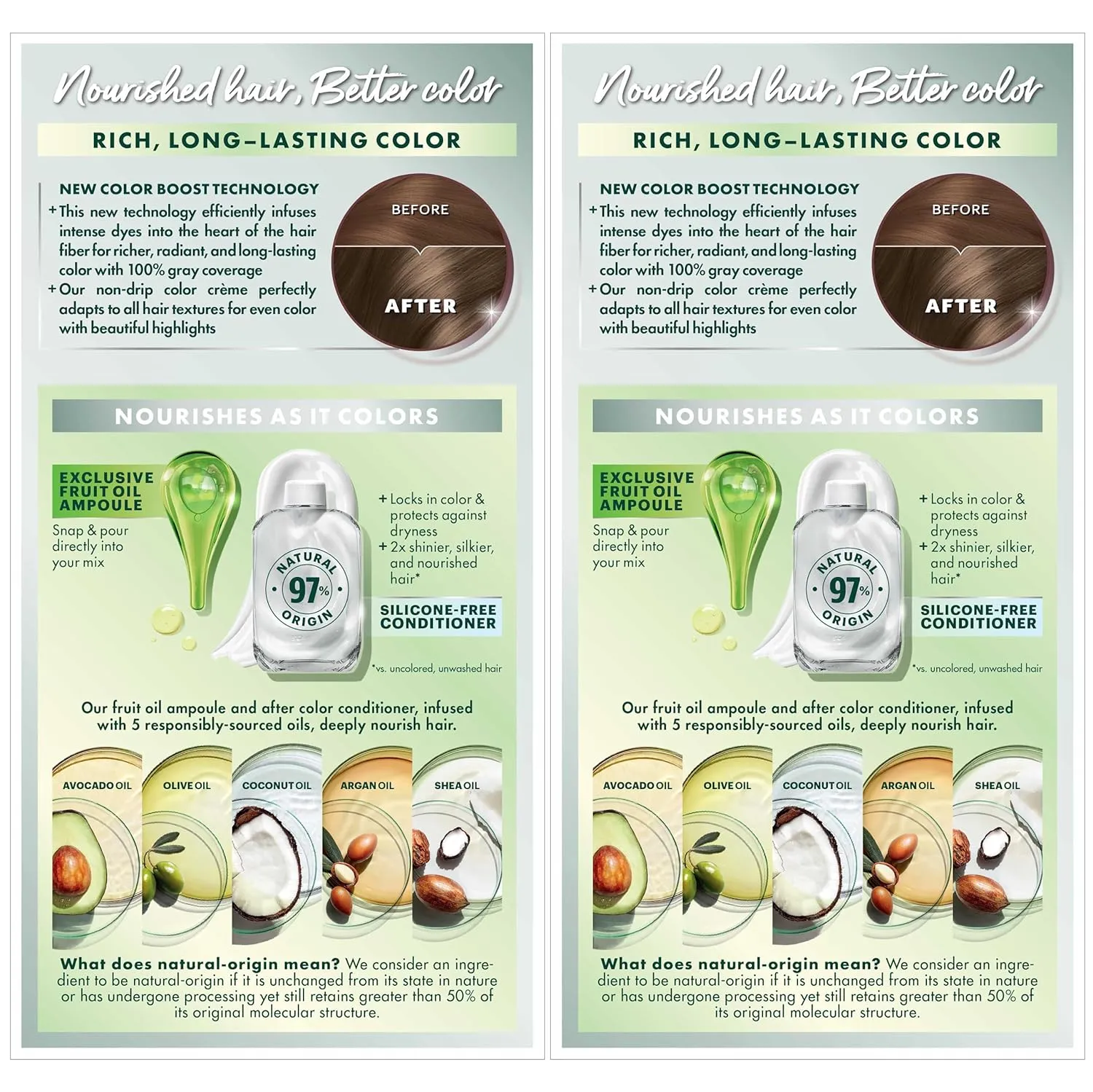 Garnier Hair Color Nutrisse Nourishing Creme, 61 Light Extra Ash Brown (Mochaccino) Permanent Hair Dye, 2 Count (Packaging May Vary)