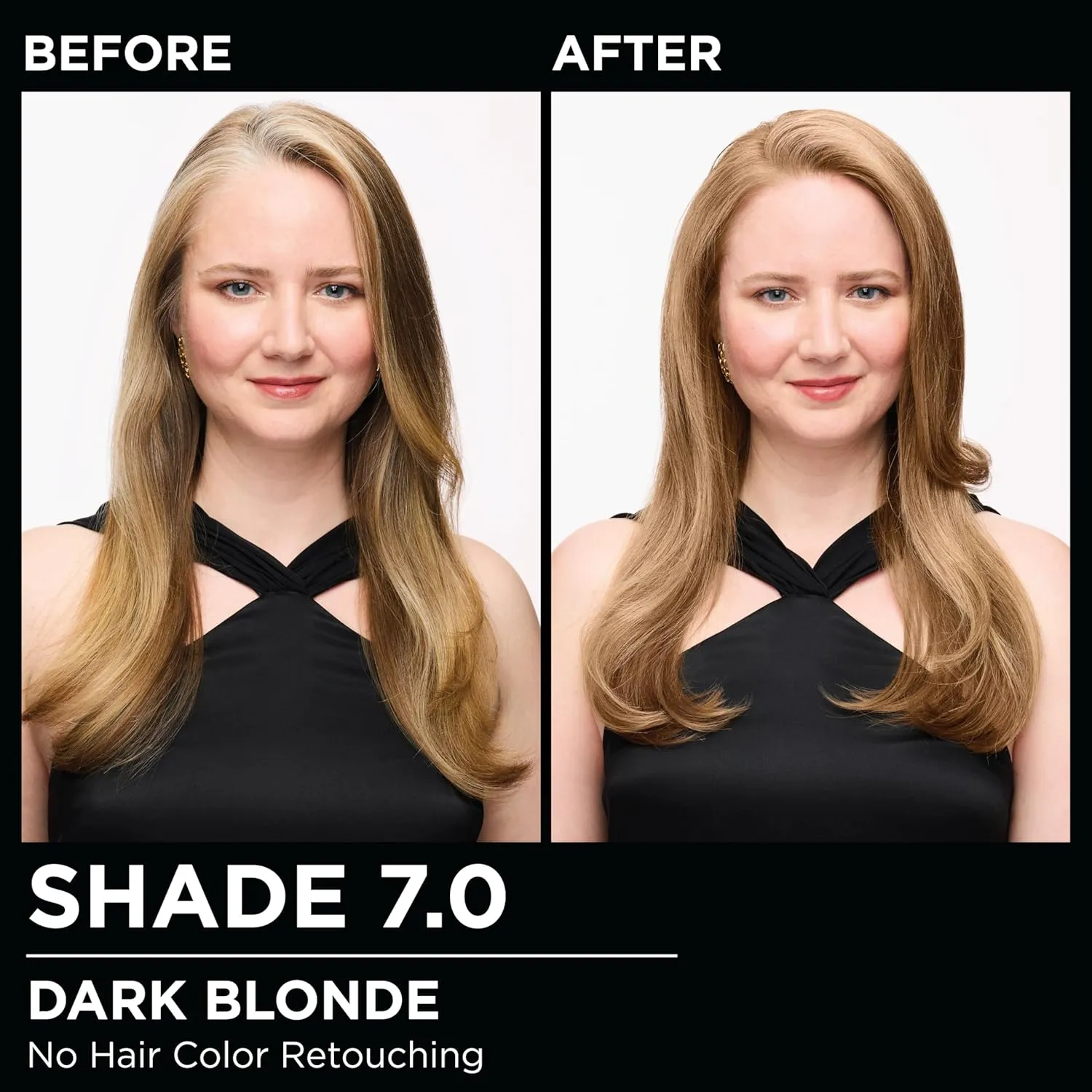 Garnier Hair Color Olia Ammonia-Free Brilliant Color Oil-Rich Permanent Hair Dye, 7.0 Dark Blonde, 2 Count (Packaging May Vary)