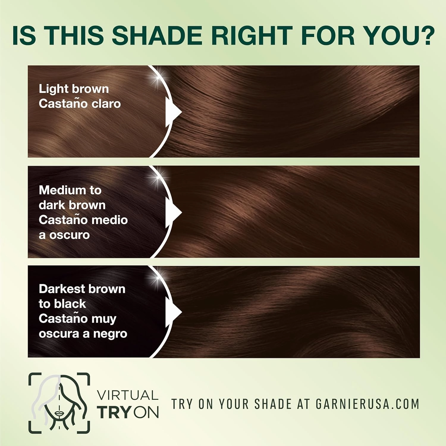 Garnier Hair Color Nutrisse Nourishing Creme, 434 Deep Chestnut Brown (Chocolate Chestnut) Permanent Hair Dye, 2 Count (Packaging May Vary)