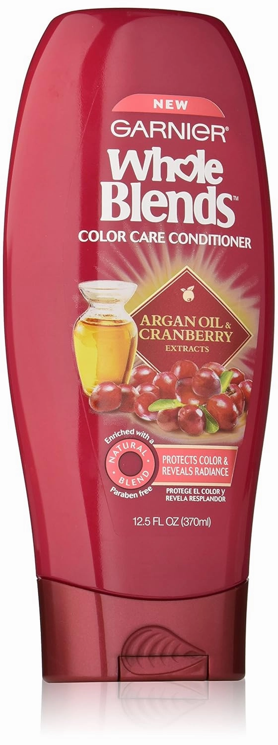 Garnier Whole Blends Conditioner with Argan Oil & Cranberry Extracts, Color Care, 12.5 fl. oz.