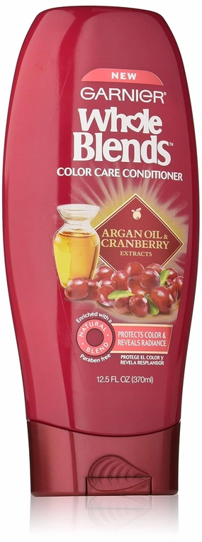 Garnier Whole Blends Conditioner with Argan Oil & Cranberry Extracts, Color Care, 12.5 fl. oz.