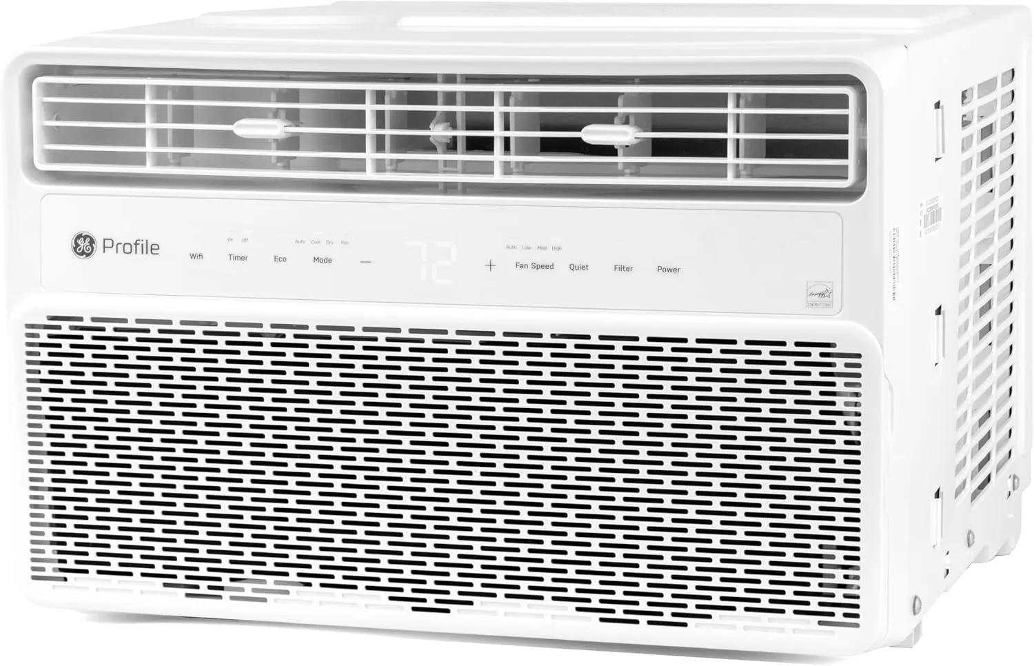GE PROFILE PWDV10WWF 10,000 BTU Inverter Window Air Conditioner Unit Energy Efficient AC Cooling up to 450 sq ft, Ultra Quiet, Smart Home Capable, Includes Remote and Install Kit, White
