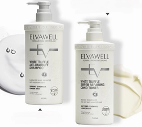Generic Elvawell/ANTI-DANDRUFF SHAMPOO/SUPER REPAIRING CONDITIONER, 15 Ounce (Pack of 2)