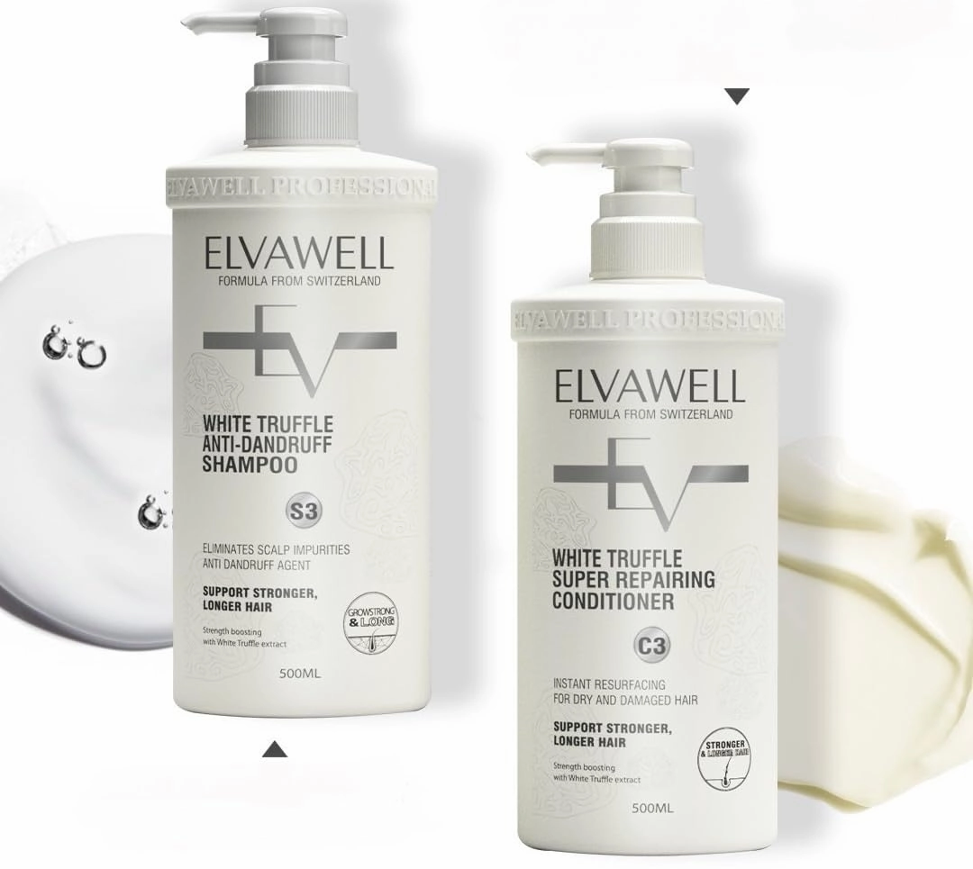 Generic Elvawell/ANTI-DANDRUFF SHAMPOO/SUPER REPAIRING CONDITIONER, 15 Ounce (Pack of 2)
