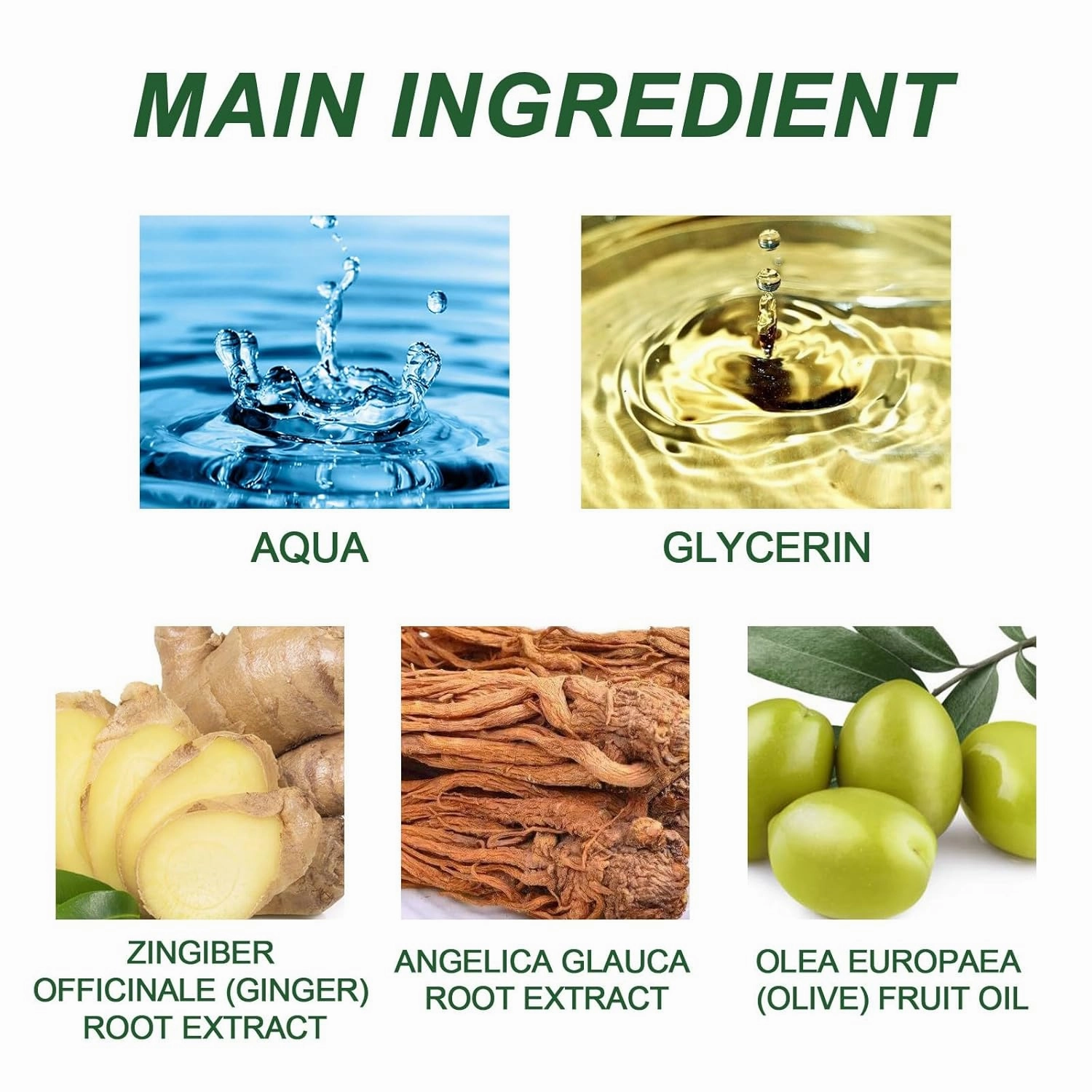 Ginger Hair Growth Conditioner Hair Regrowth Cream Moisturizing Scalp Massage Hair Follicle Hair Care