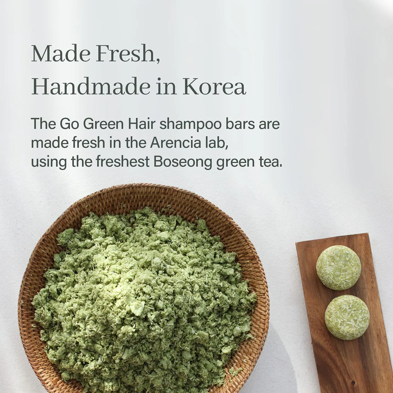 Go Green Tea Tree Shampoo Bar for Dandruff, Itchy Scalp, Normal to Oily hair – Refreshing Anti-dandruff, Vegan, pH balanced, Sulfate free, Eco friendly