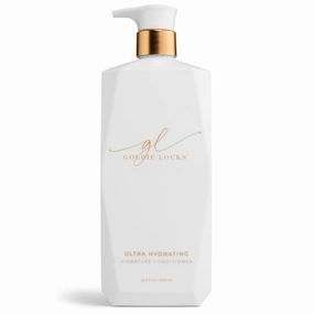 Goldie Locks Ultra Hydrating Signature Conditioner, Safe for Hair Extensions & Color Treated Hair, Moisturizing, Mends Split Ends, Protects from Dryness, Reduces Frizz, Adds Shine, 33.8 Fl Oz Bottle