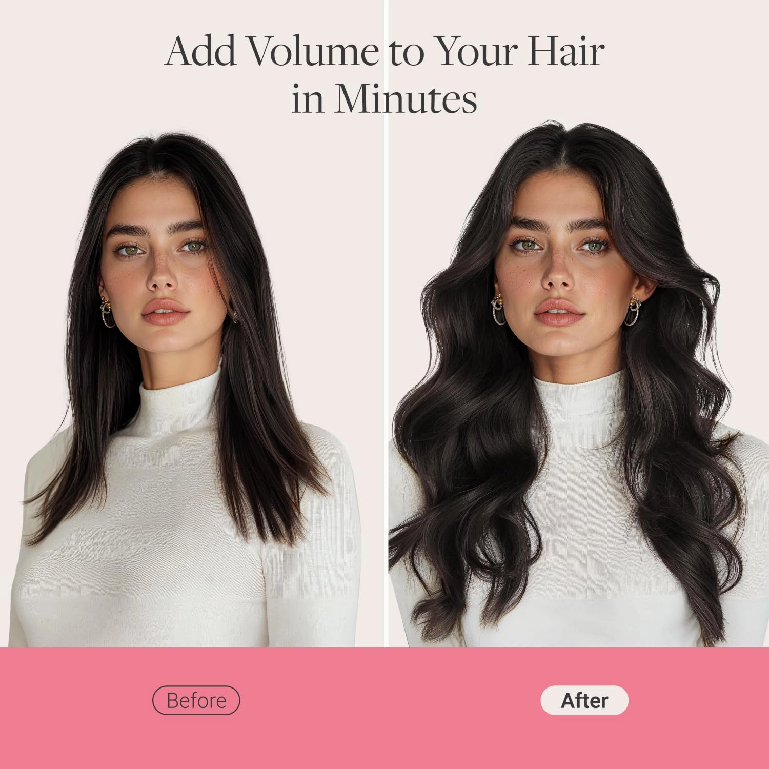 GOO GOO Genius Clip in Hair Extensions, 14inch 110g 7pcs, Seamless PU Clip in Hair Extensions, Virgin Real Human Hair, #1 Jet black