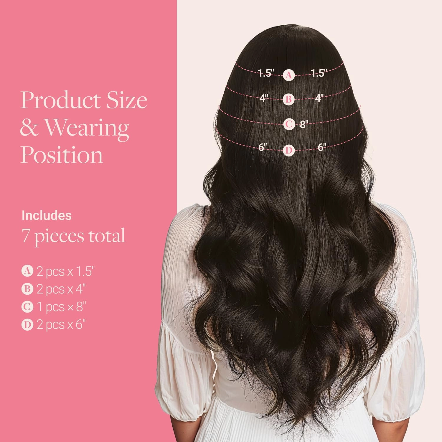 GOO GOO Genius Clip in Hair Extensions, 14inch 110g 7pcs, Seamless PU Clip in Hair Extensions, Virgin Real Human Hair, #2 Dark Brown