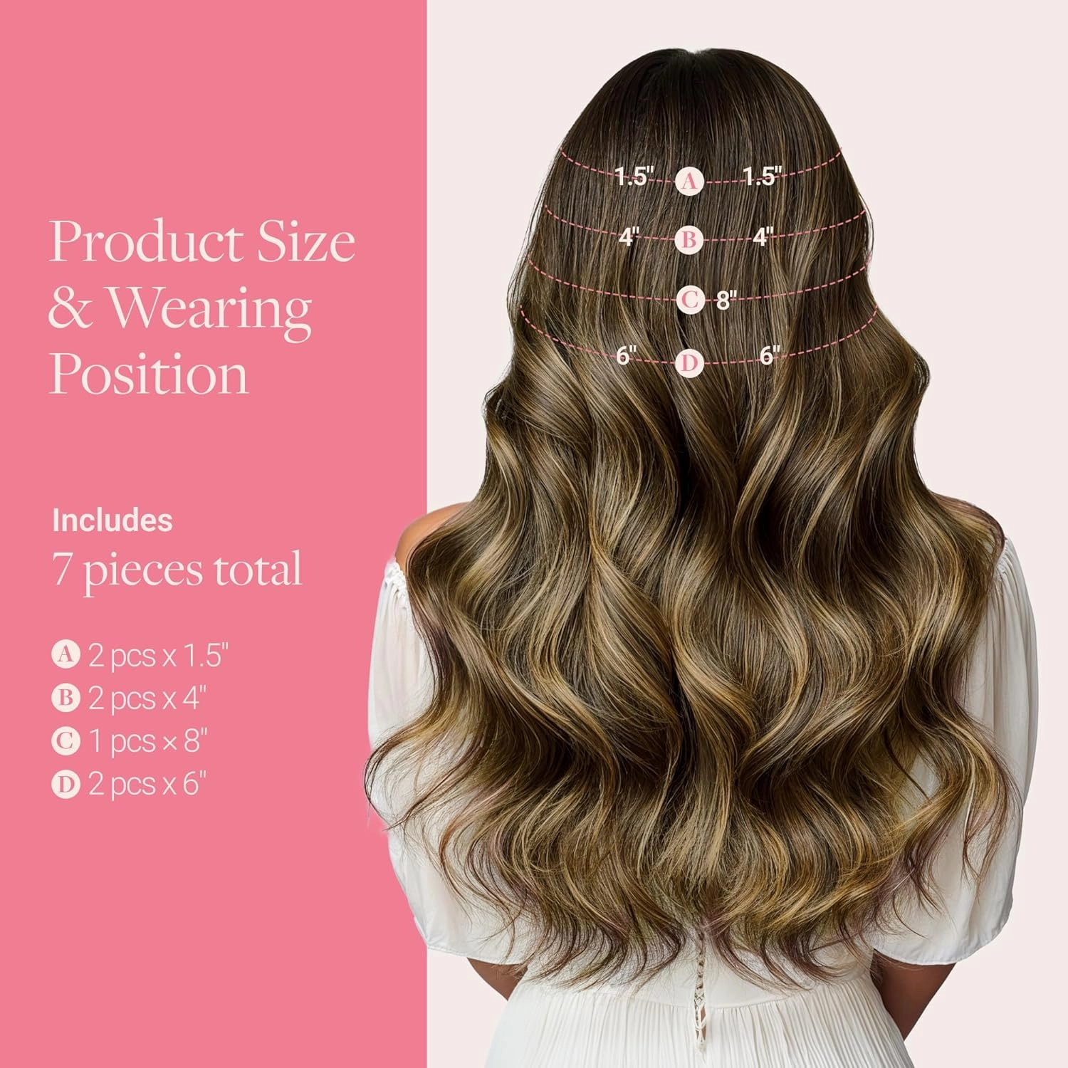 GOO GOO Genius Clip in Hair Extensions, 14inch 110g 7pcs, Seamless PU Clip in Hair Extensions, Virgin Real Human Hair, #(T1B/6) P1B Natural Black to Chestnut Brown