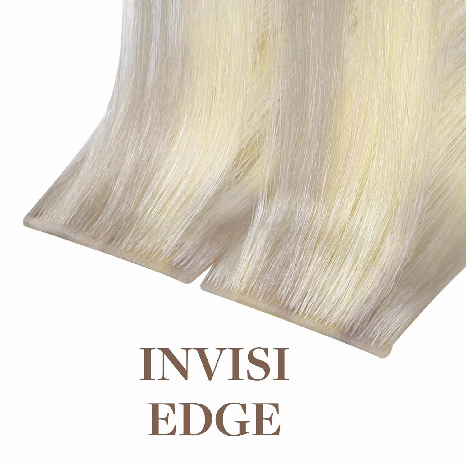 GOO GOO Invisi Edge Clip in Hair Extensions 20inch 150g 7Pcs Injected Seamless PU Clip in Hair Extensions, Virgin Real Human Hair, 17/22/60 Balayage Ash Blonde