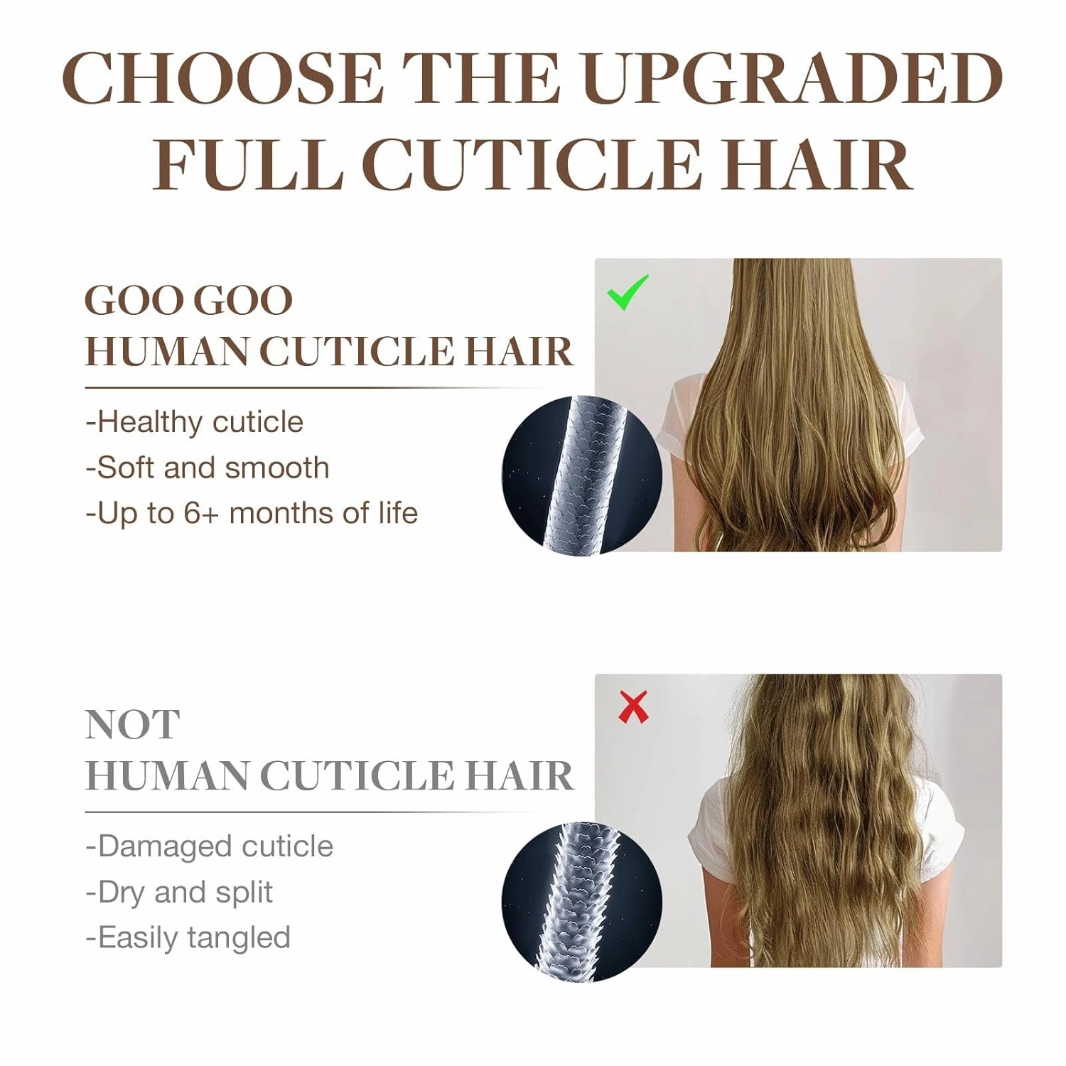 GOO GOO Invisi Edge Clip in Hair Extensions 20inch 150g 7Pcs Injected Seamless PU Clip in Hair Extensions, Virgin Real Human Hair, 17/22/60 Balayage Ash Blonde