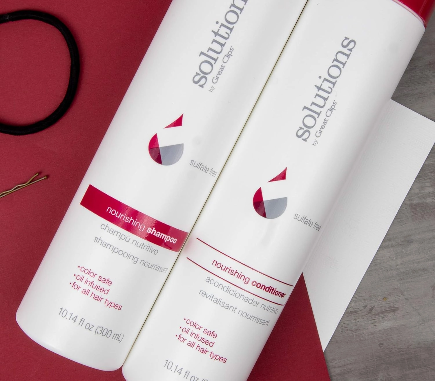 GREAT CLIPS Solutions Nourishing Conditioner | Argan Oil | Sulfate and Paraben Free | Hydrates and Repairs Hair | Safe for Colored-Treated Hair (32oz)