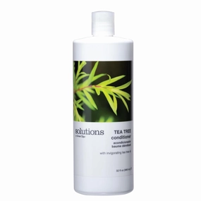GREAT CLIPS Solutions Tea Tree Conditioner 32 fl oz | Tea Tree and Peppermint Oils | Detangle and Condition | For All Hair Types