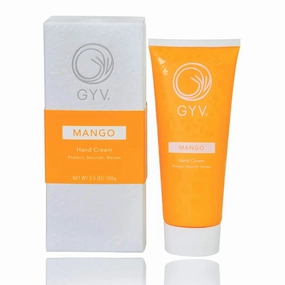 GYV Moisturizing Hand Cream for Women, Men | Botanical Oils Formula for Dry Skin (Mango)