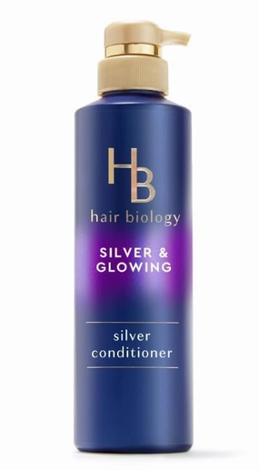 H B Silver and Glowing Purple Conditioner for Gray or Blonde Brassy Color Treated Hair, 12.8 fl oz (Pack of ONE)