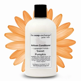 Hair Conditioner - Sweet Pumpkin Scent - Hand Crafted 12 fl oz / 354 ml Natural Artisan Hair Care, Sulfate & Paraben Free, Nourish, Moisturize, & Protect. Made in the USA.