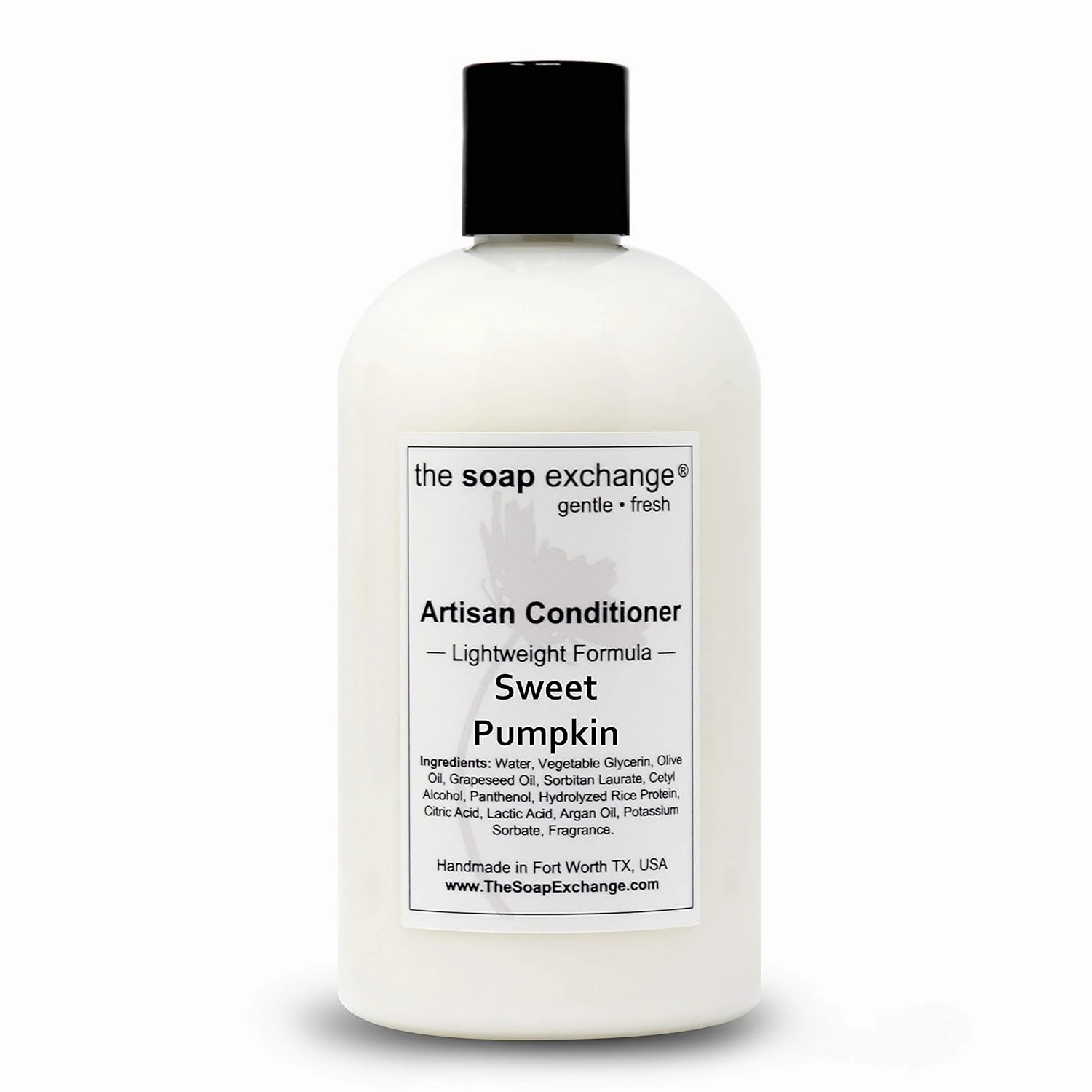 Hair Conditioner - Sweet Pumpkin Scent - Hand Crafted 12 fl oz / 354 ml Natural Artisan Hair Care, Sulfate & Paraben Free, Nourish, Moisturize, & Protect. Made in the USA.