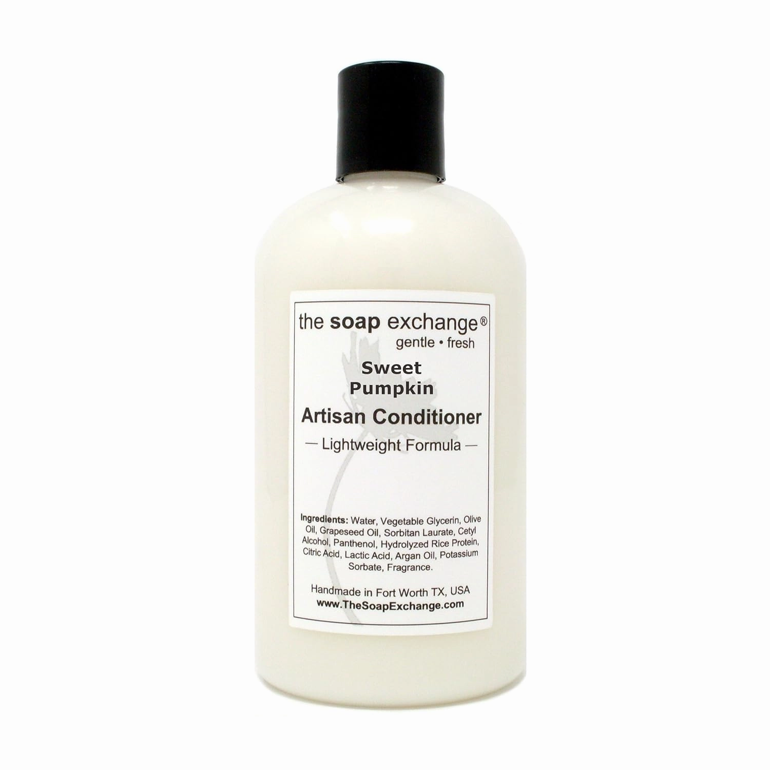 Hair Conditioner - Sweet Pumpkin Scent - Hand Crafted 12 fl oz / 354 ml Natural Artisan Hair Care, Sulfate & Paraben Free, Nourish, Moisturize, & Protect. Made in the USA.