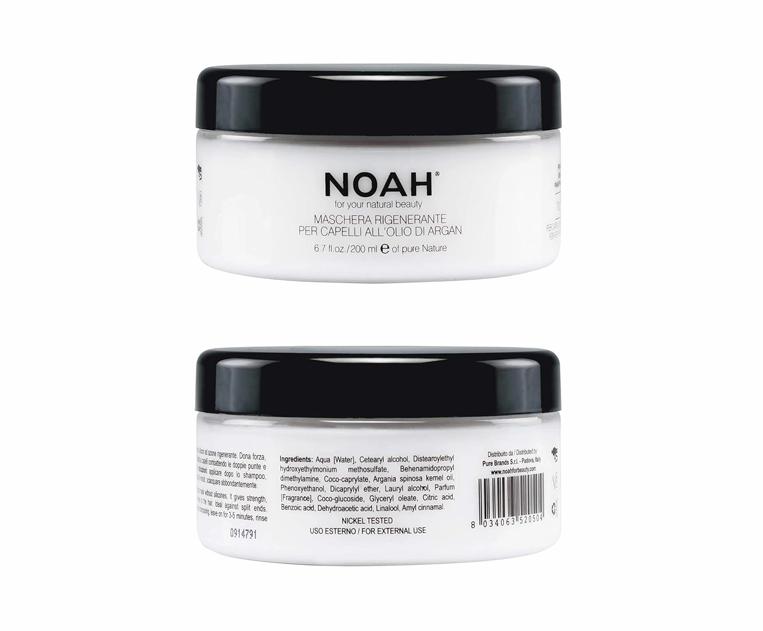 Hair Mask for Hair Growth and Hair Regeneration - Argan Oil Mask for Dry Damaged Hair - Split End, Hydrating, Sulphate Free, Nourishing and Organic Hair Mask and Hair Moisturizer - 6.76 fl.oz