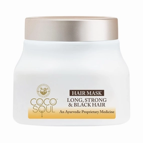 Hair Mask for Long, Strong & Black Hair with 100% Cold Pressed Virgin Coconut Oil, Amla & Sesame, Sulphate & Paraben Free - 160ml